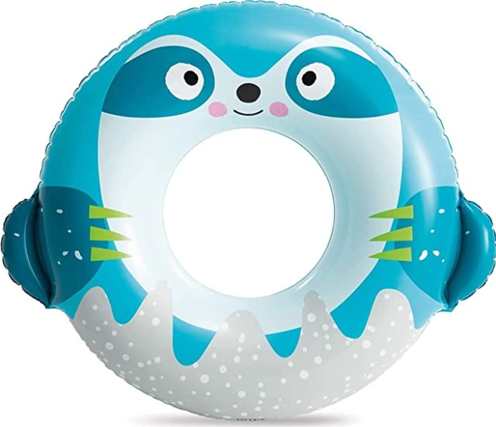 Cute Inflatable Swimming Tube for Adults & Kids (Size: 33" x 30")