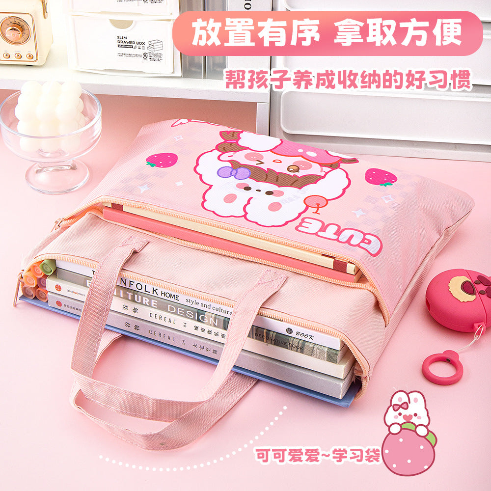 Cartoonistic Carry Bag With Zip Lock