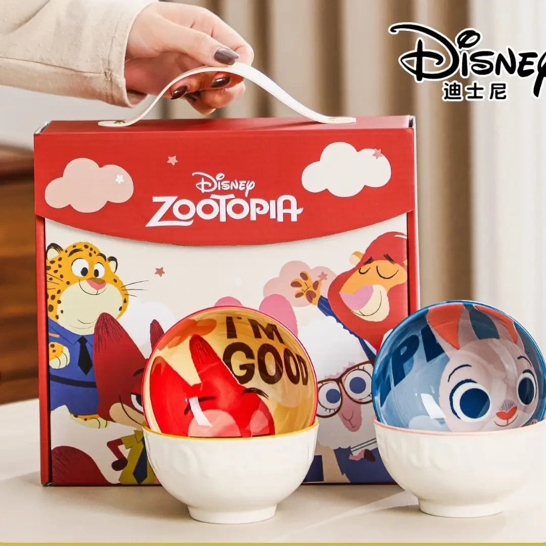 Zootopia Ceramic Bowl Set