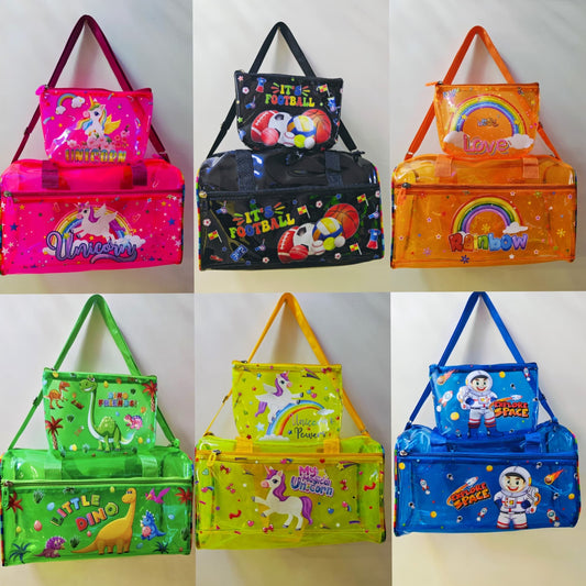 Neon Duffel Bag|| Pouch Inside