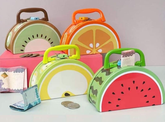 Fruit Fun Mini Savings Bank Box