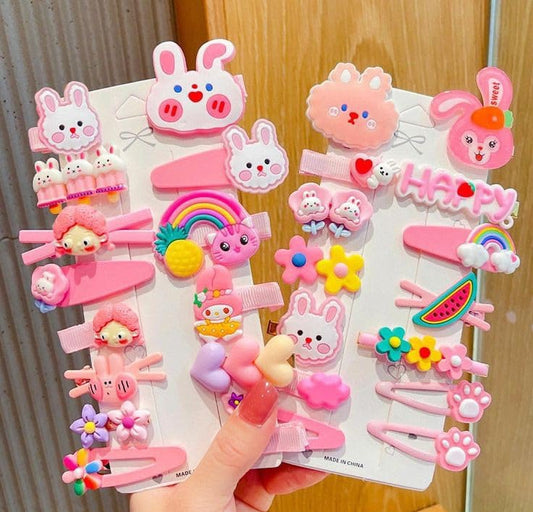 Sweet Charm Hair Clips Set