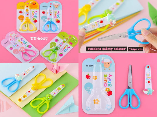 Cute Critter Kids Safety Scissors Set