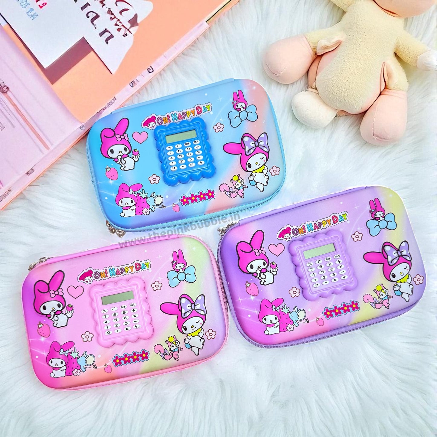 Mymelody Pencil Pouch Organiser with Calculator