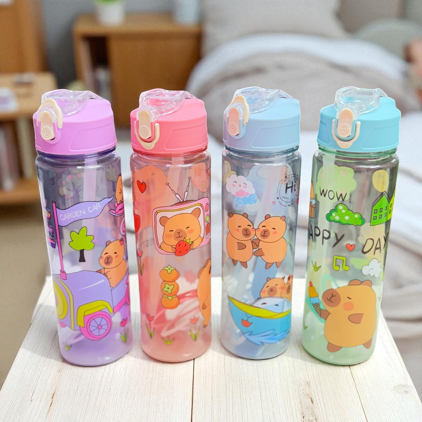 Mixed Character Water Bottles