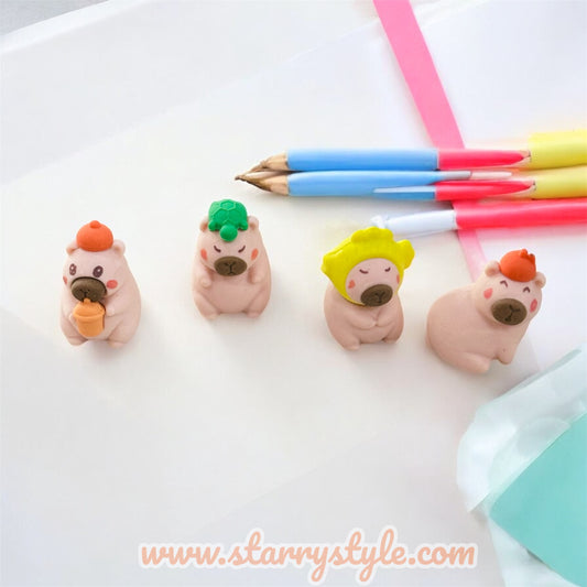 Capybara Erasers