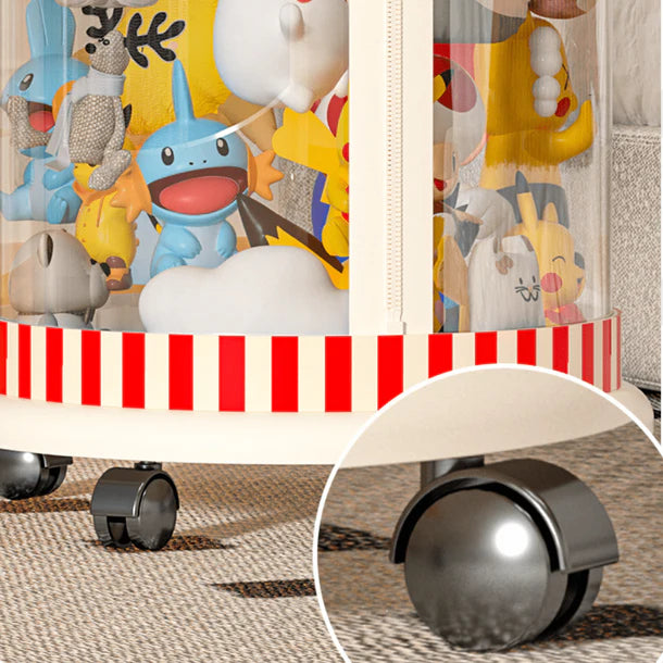 Multipurpose Christmas Transparent Plastic Kids Toy Storage Container with Zipper