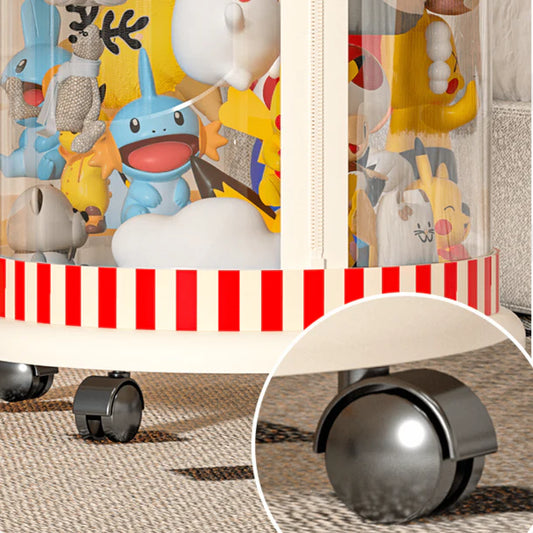 Multipurpose Christmas Transparent Plastic Kids Toy Storage Container with Zipper