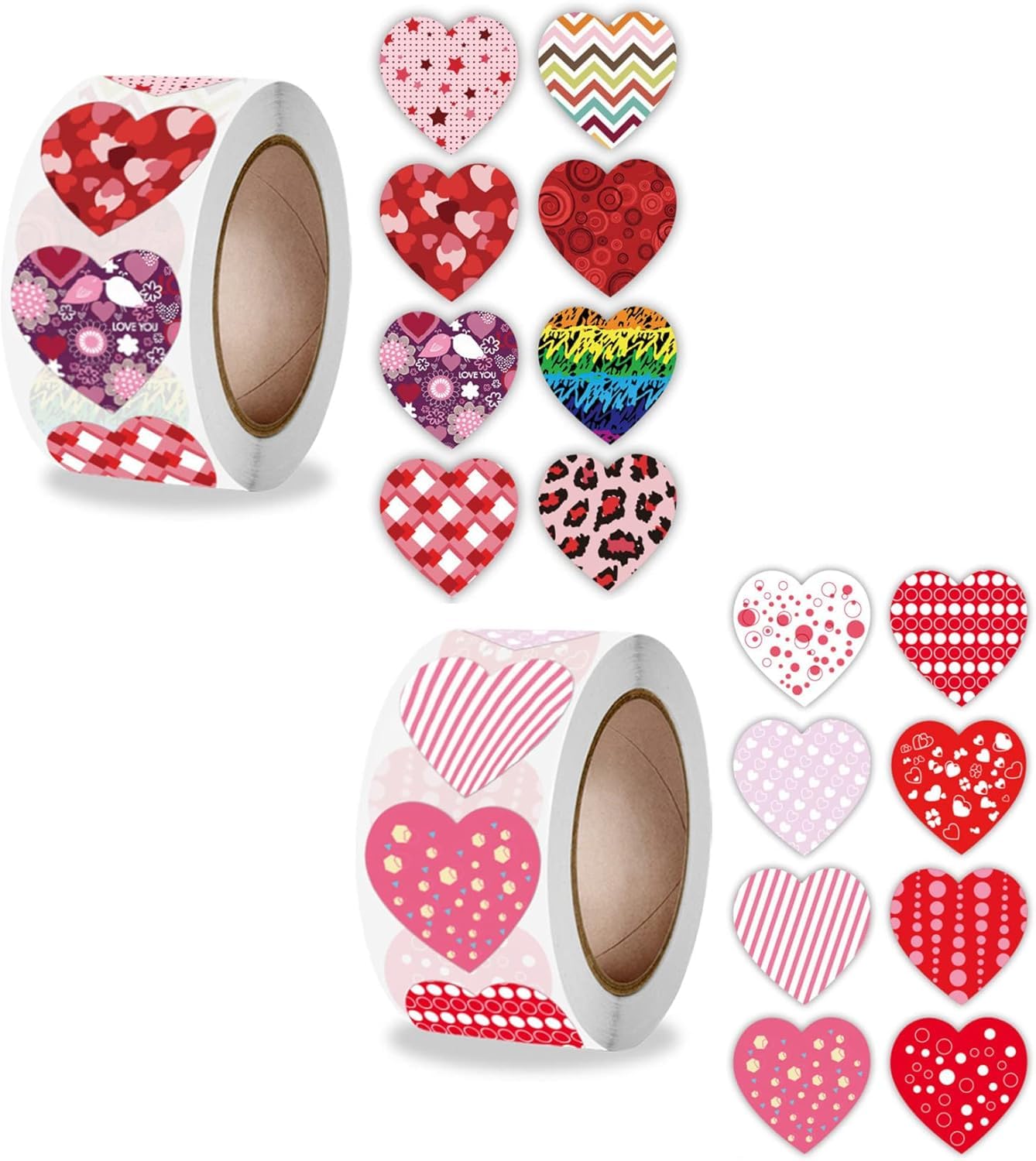 Decorative Heart Stickers Tape (Pack of 2 )