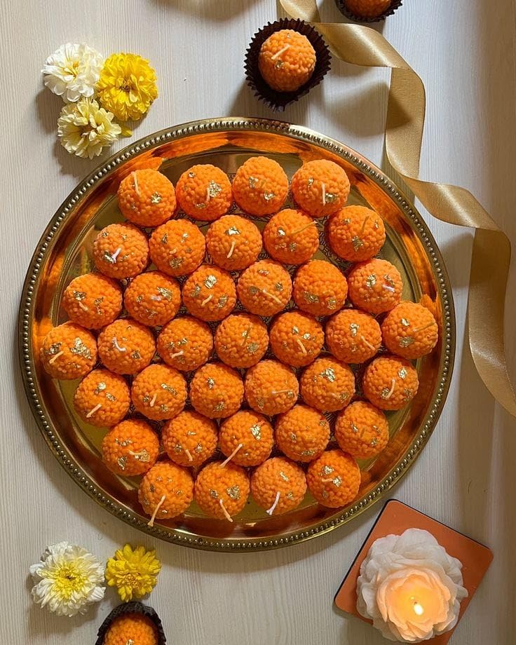 Laddu Candle (Set of 4 Candles) | Box Packing
