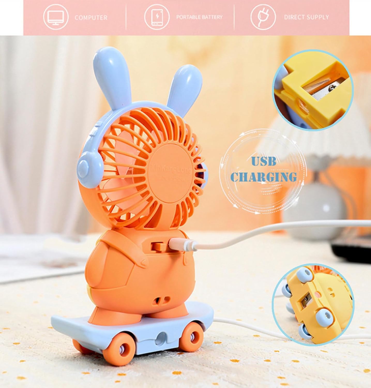 Skateboard Buddy Portable Fan