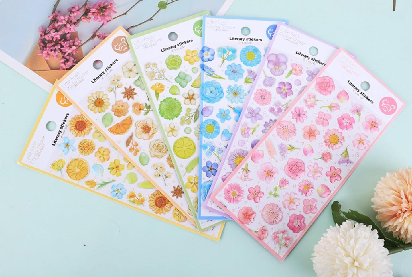Bloom Aesthetic Floral Stickers Pack