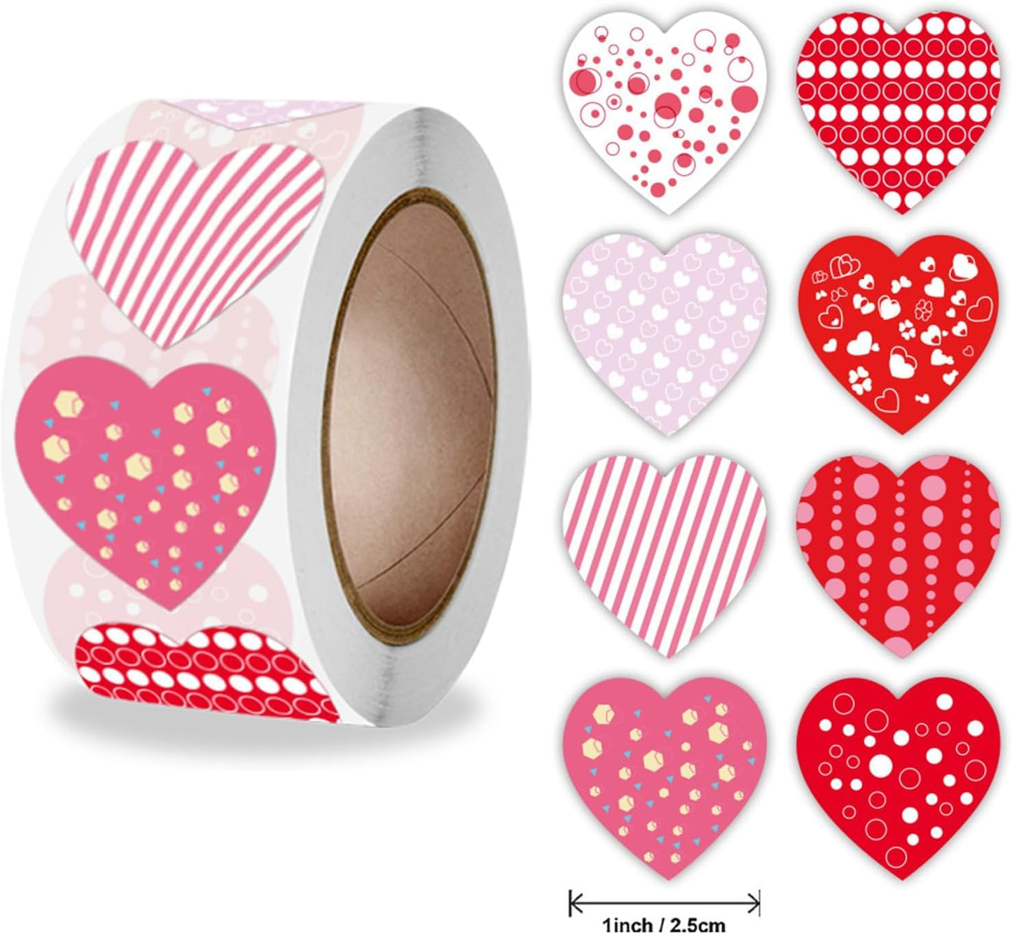 Decorative Heart Stickers Tape (Pack of 2 )