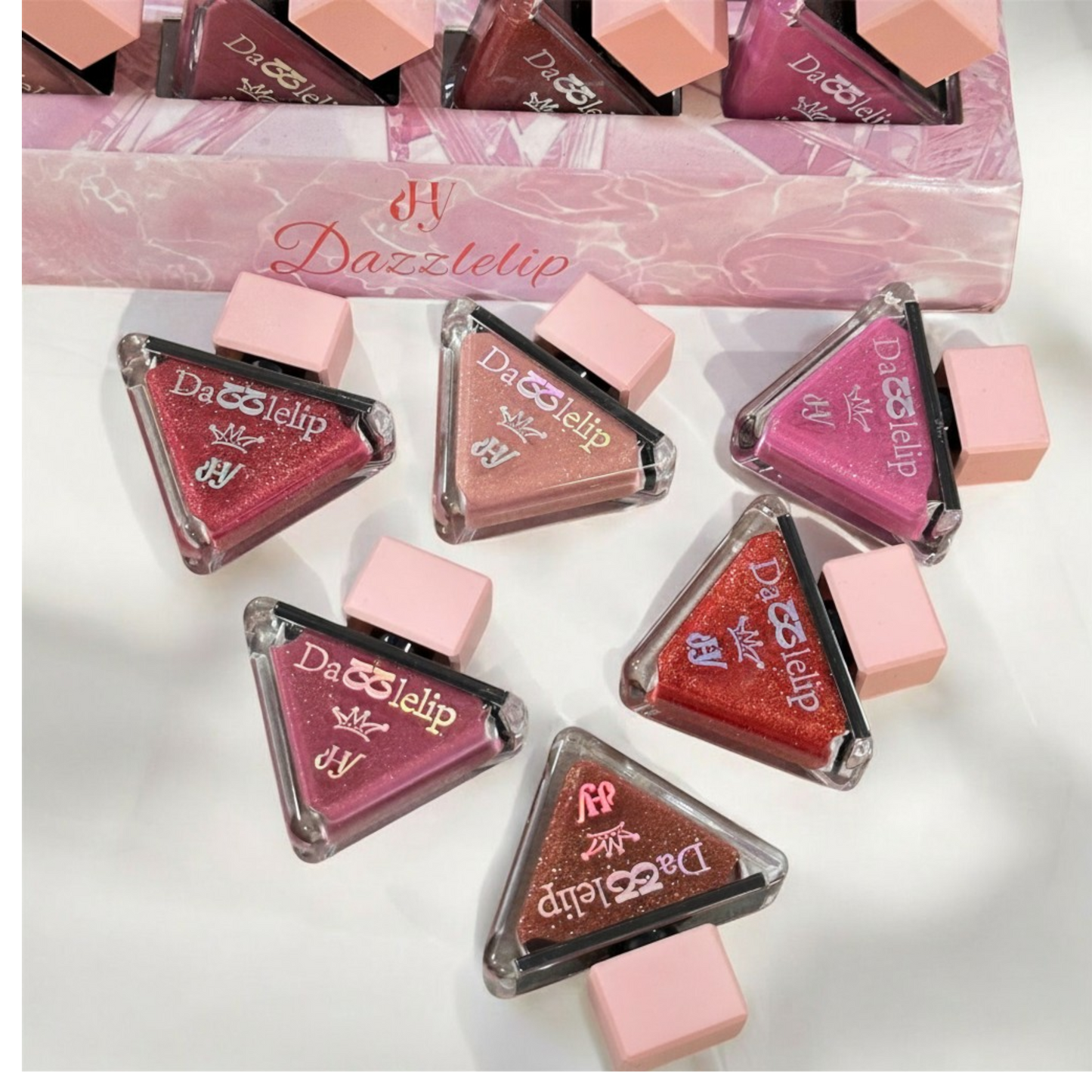Glitter Triangular Glossy Lipstick