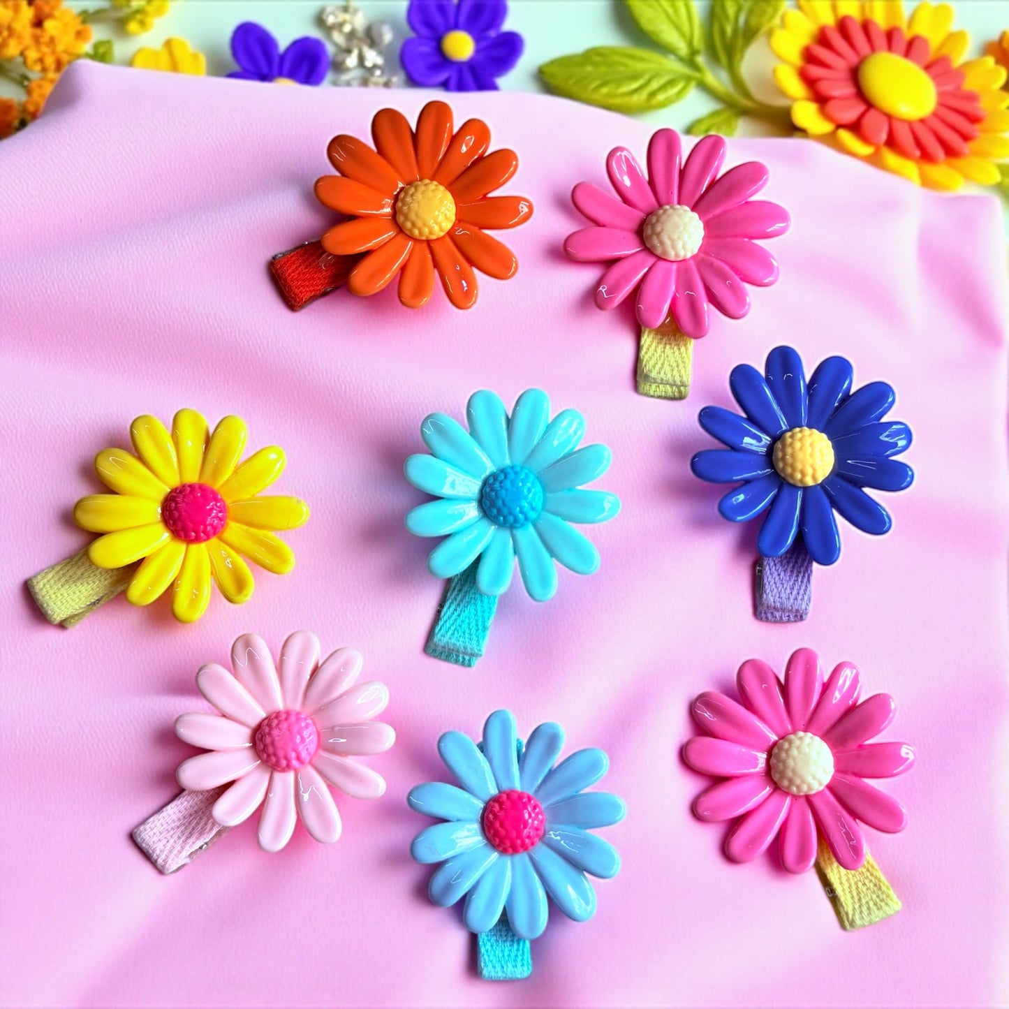 Pastel Floral Hair Clip