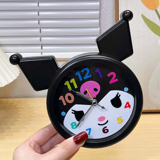 Kuromi Shape Alarm Clock for Kids | Desktop Clock | Portable Stand | Time Functional | Assorted Colors | Box Packing