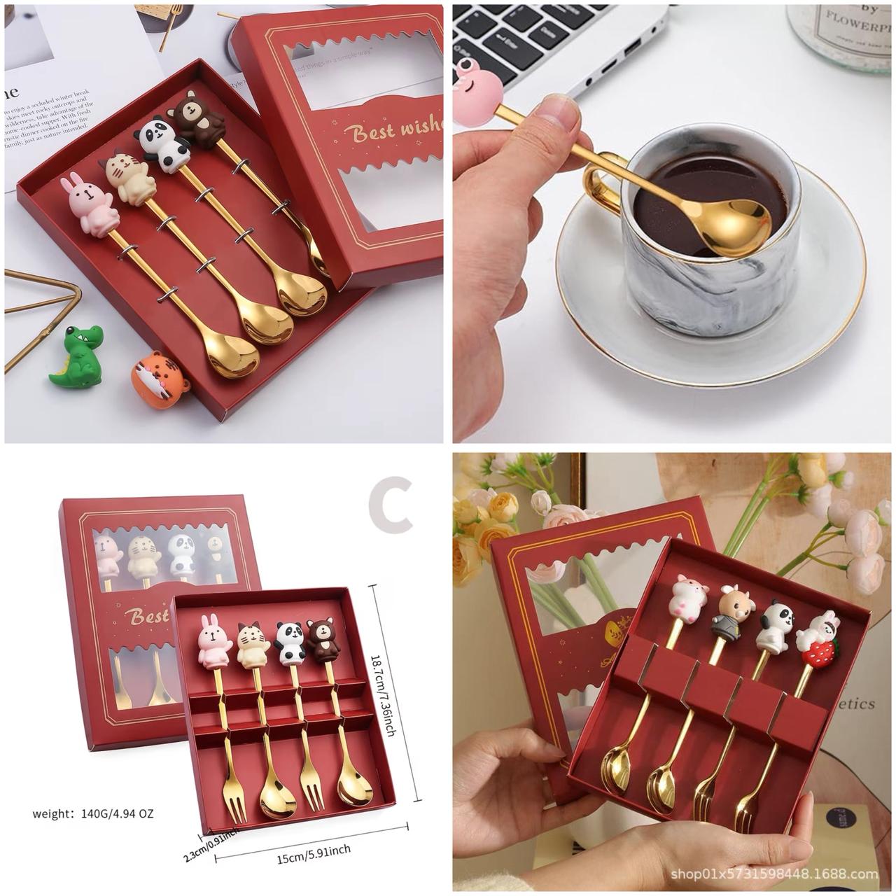 Royal Gold Dessert Cutlery Set