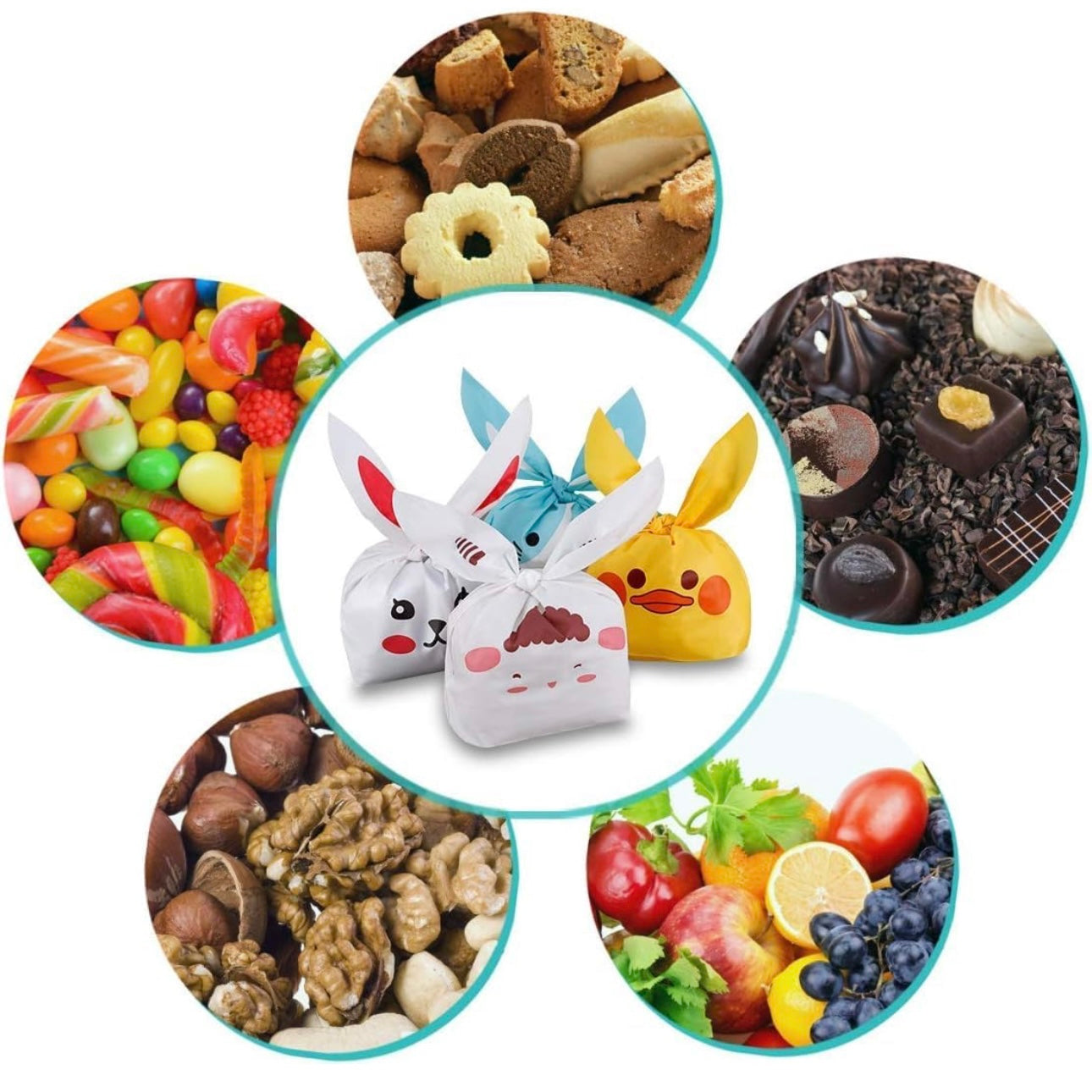 Bunny Poly Bags-S ( Pack of 6)