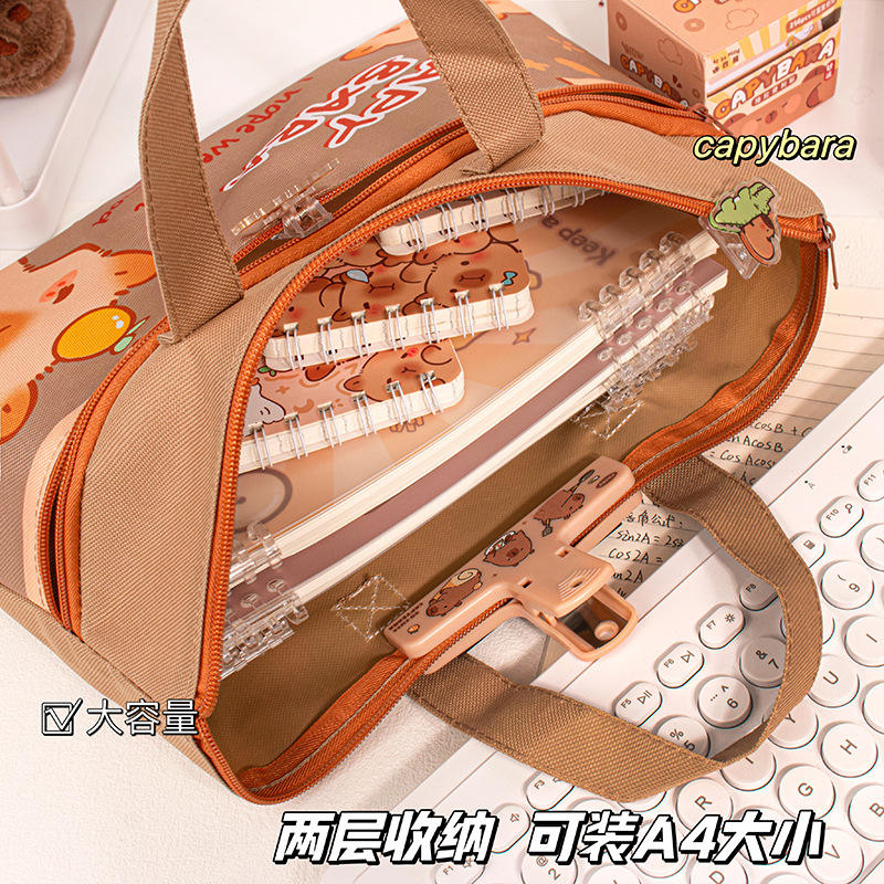 Cartoonistic Carry Bag With Zip Lock