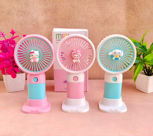 Kawaii USB HAND FAN WITH MOBILE STAND - 14 CM || 395-21