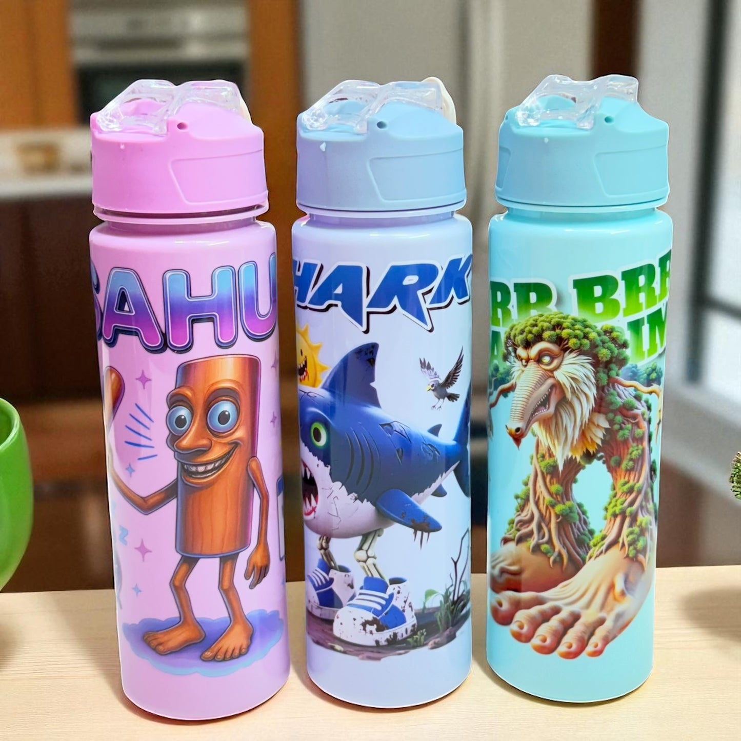 Mixed Character Water Bottles