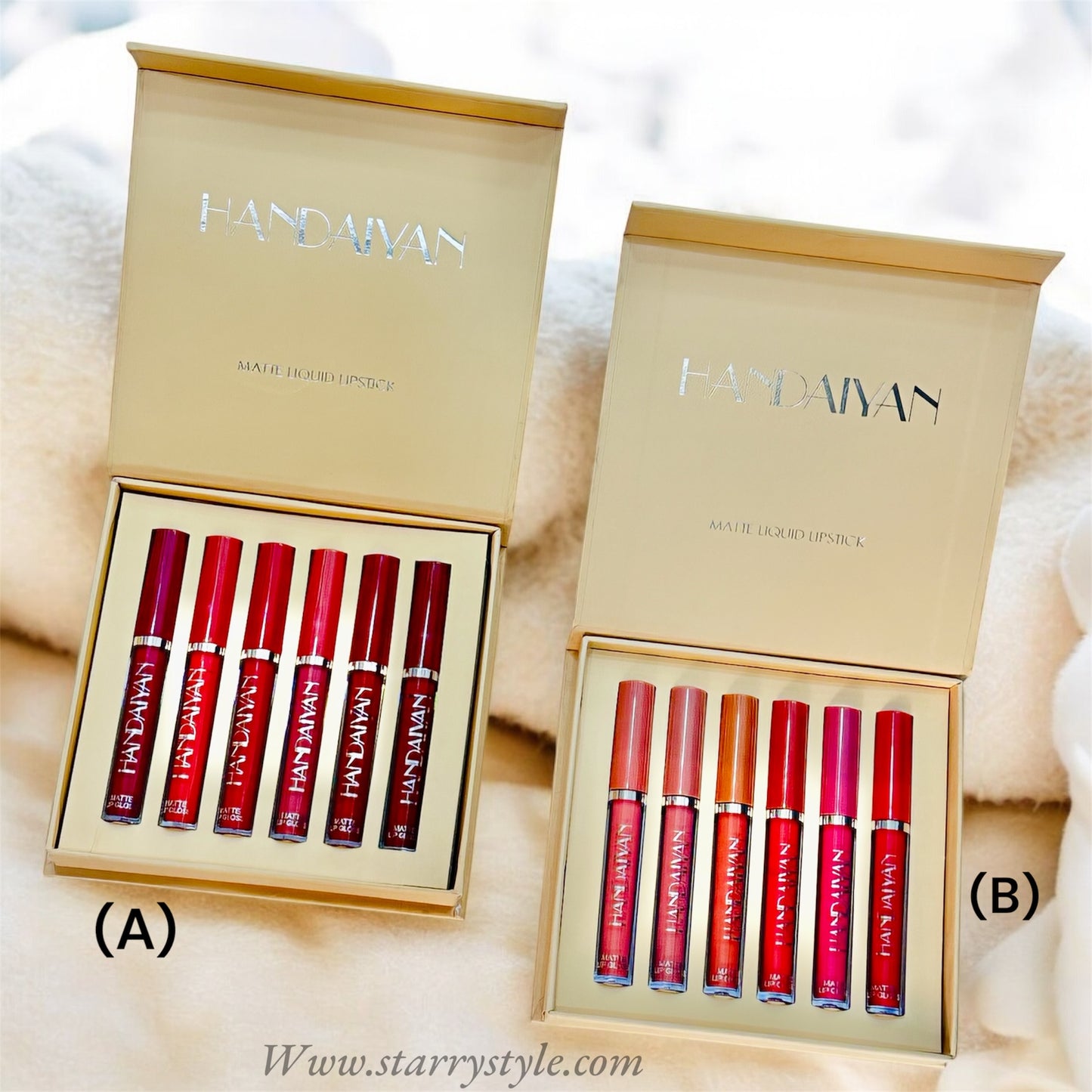 Handaiyan Lipstick Set | Set Of 6 Lipsticks | Matte Liquid Lipstick