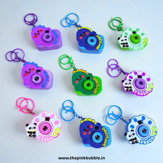 Panda Dino Projector Keychain