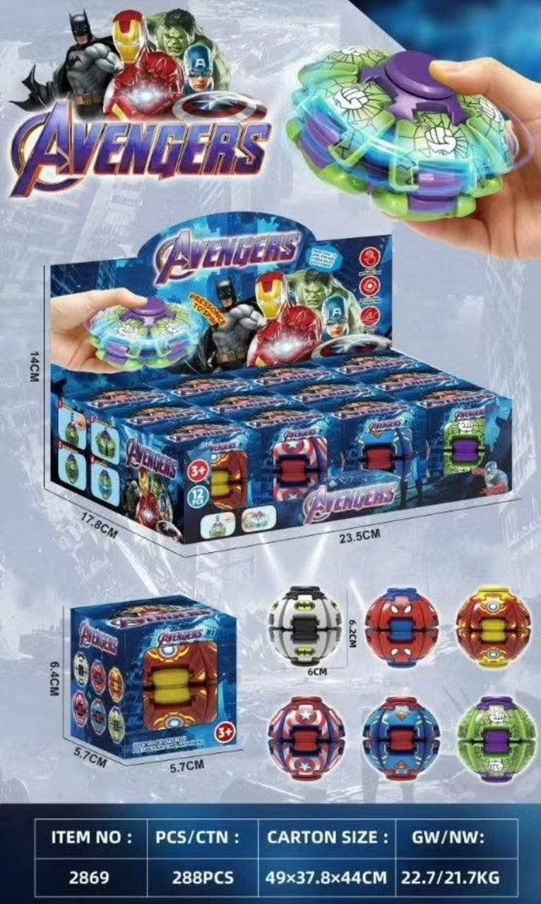 Avengers Fidget Spin Ball