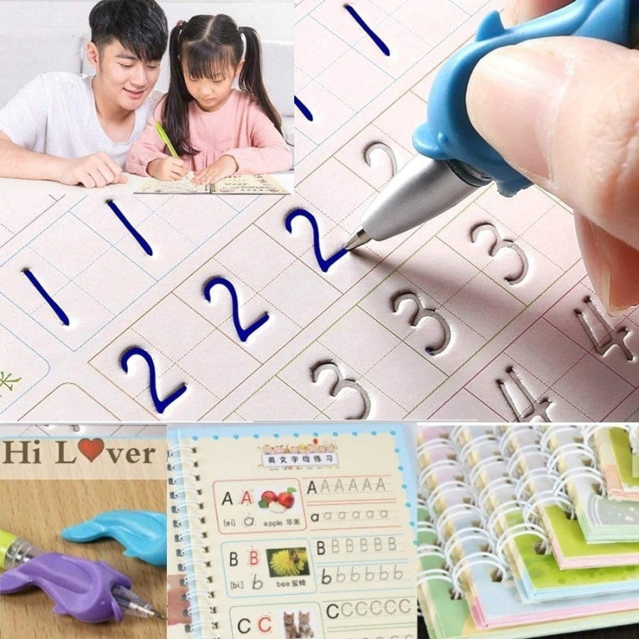 Sank Practice Book | Reusable| Magic Book for Studies & Practice| Set of 4|