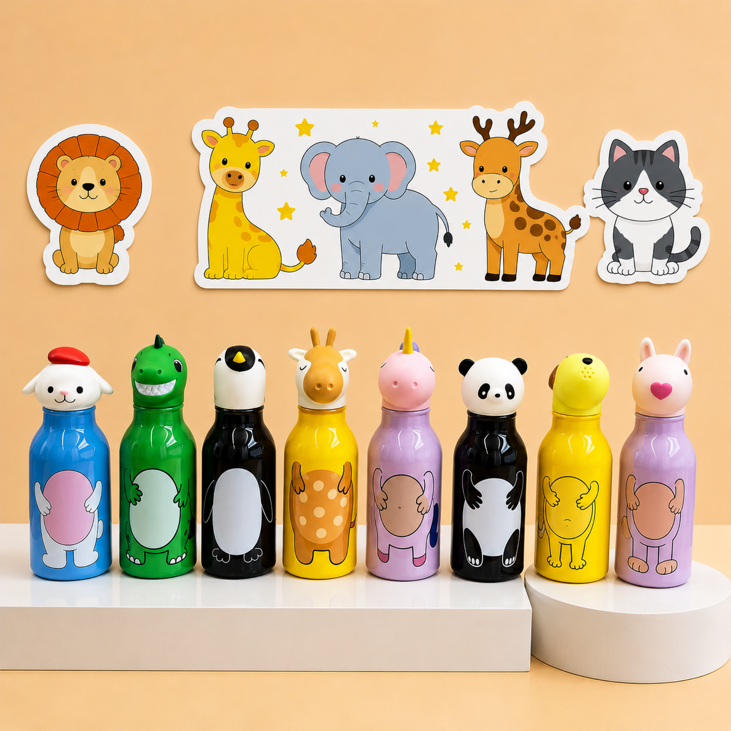 Animal Plastic BPA Free Bottles