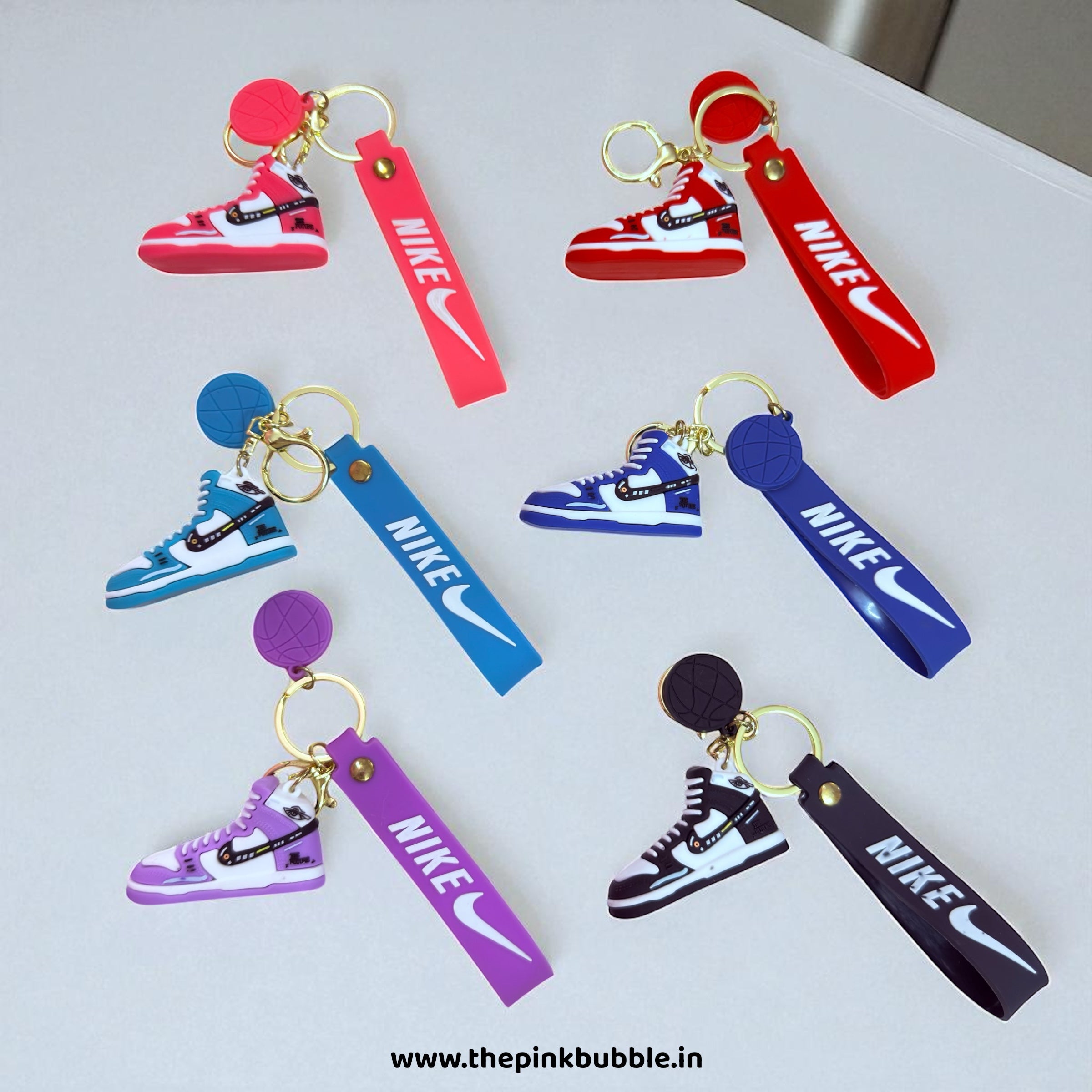 Nike Shoe Keychain – Pink Bubble