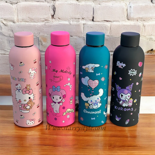 Kawai Sanrio Water Bottle | Matte Finish | Insulated | Box Packing