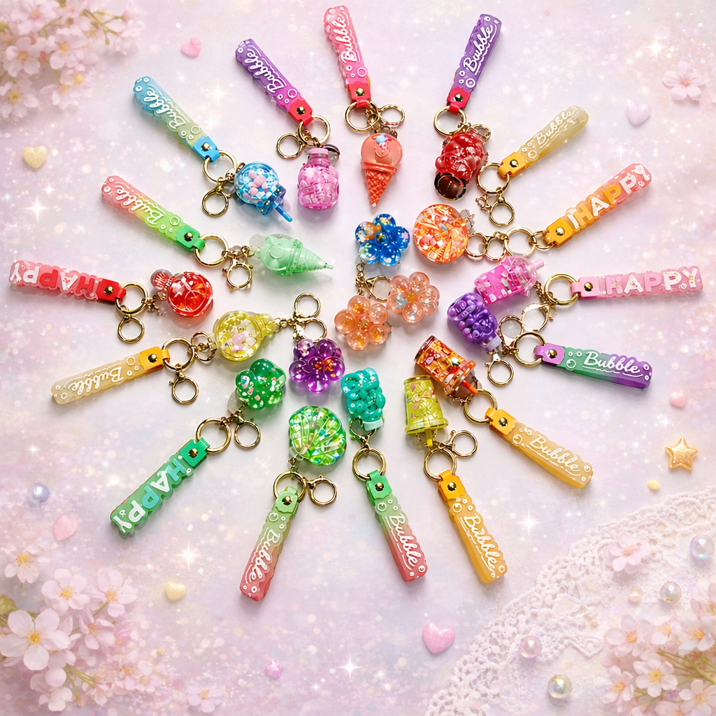 Candy Charm Water Keychains