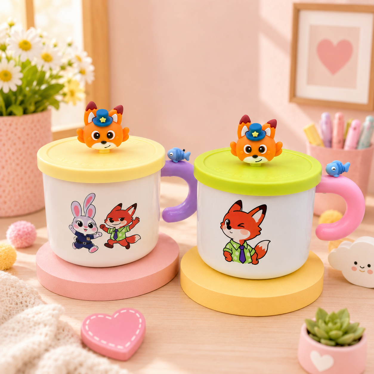 Zootopia Fox Steel Mugs
