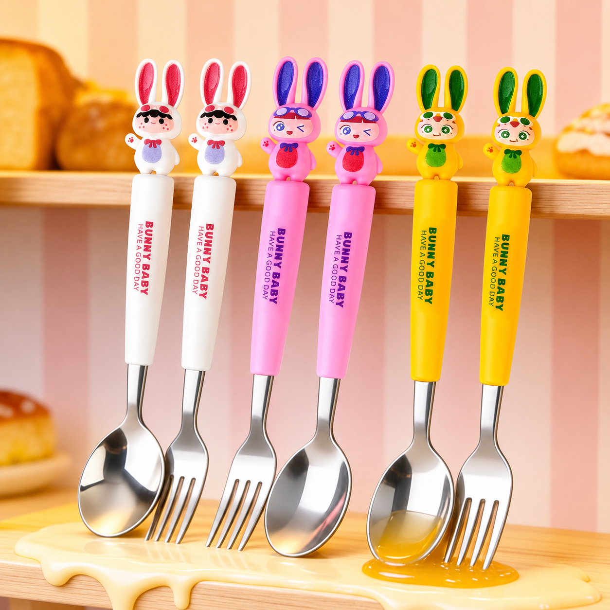 Kawaii Bunny Cutlery