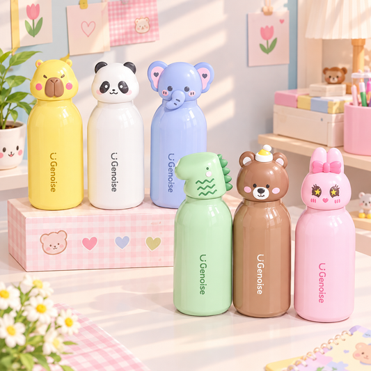 Pastel Animal Insulated Stainless Steel Bottle
