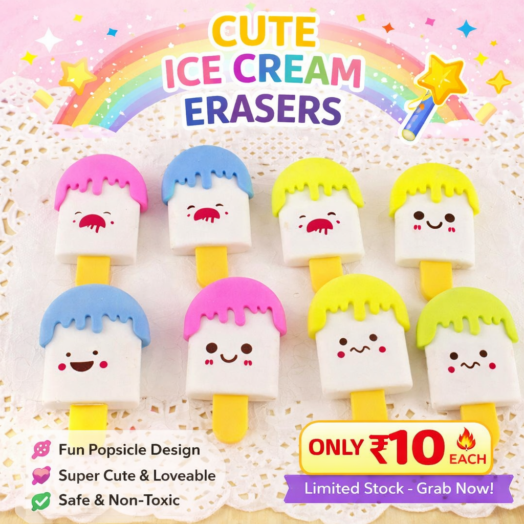 Cute Ice Cream Eraser
