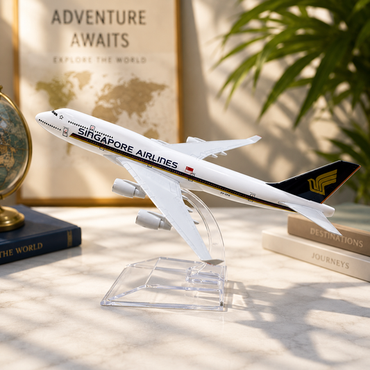 Singapore Airlines Aircraft Model-Metallic Body