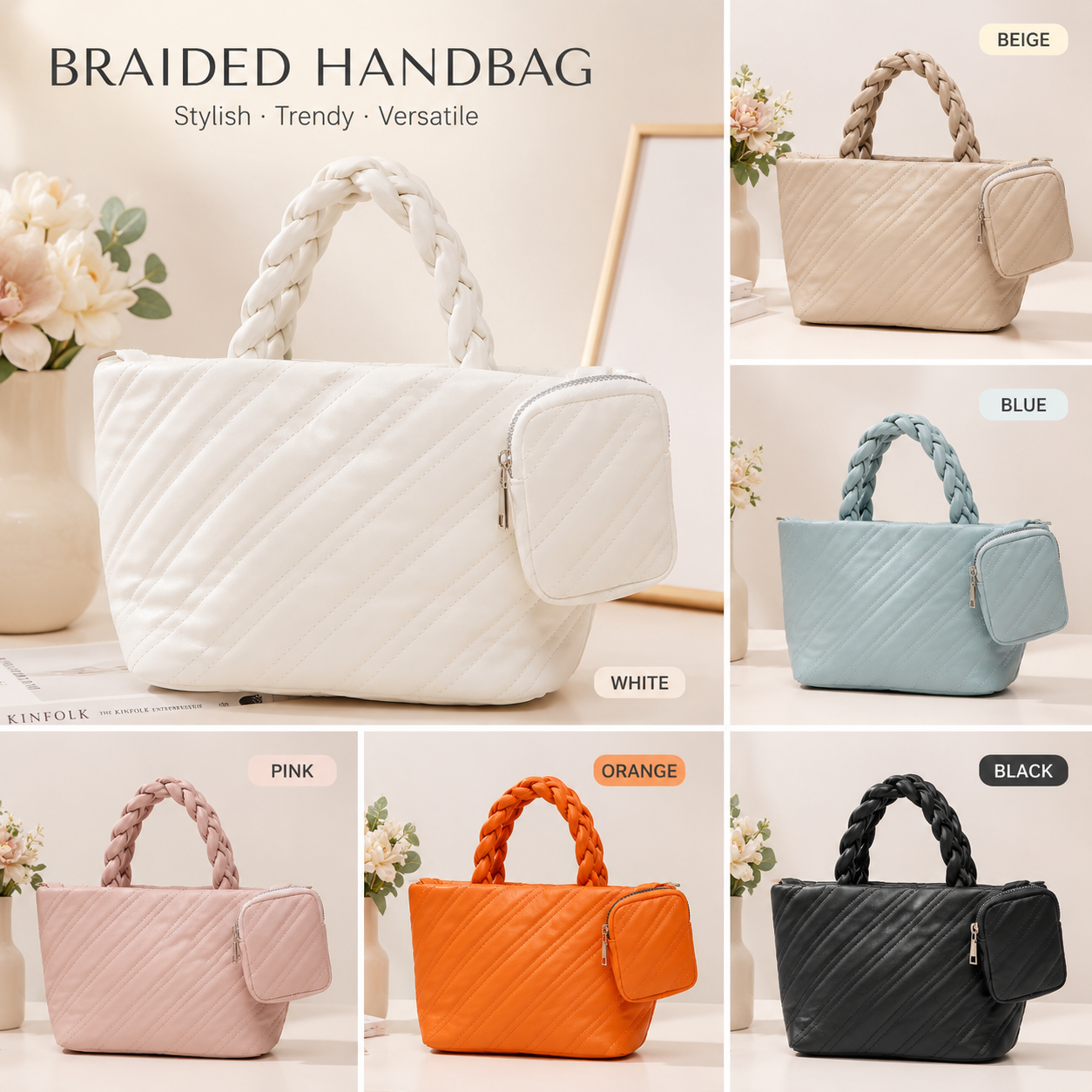 Korean Braided Handbag