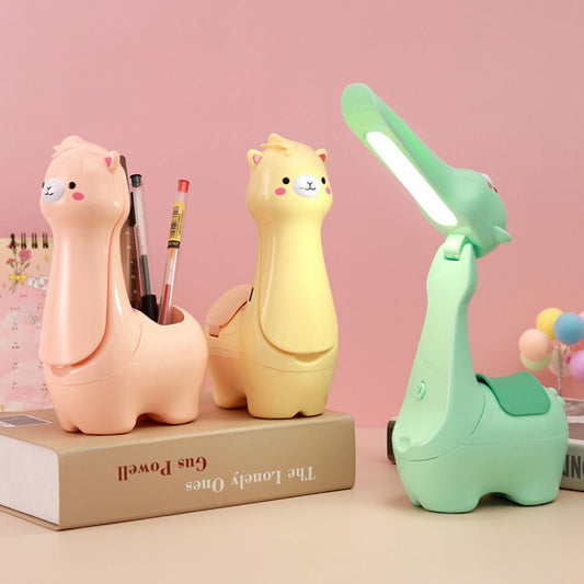 CARTOON FOLDING TABLE LAMP WITH PEN STAND BIG SIZE 18CM || 397-4