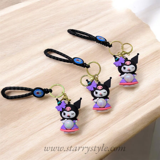 Kuromi Light Keychain