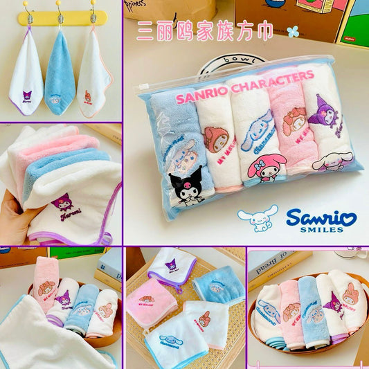 Kawaii Sanrio Towel Set (Set Of 5 )