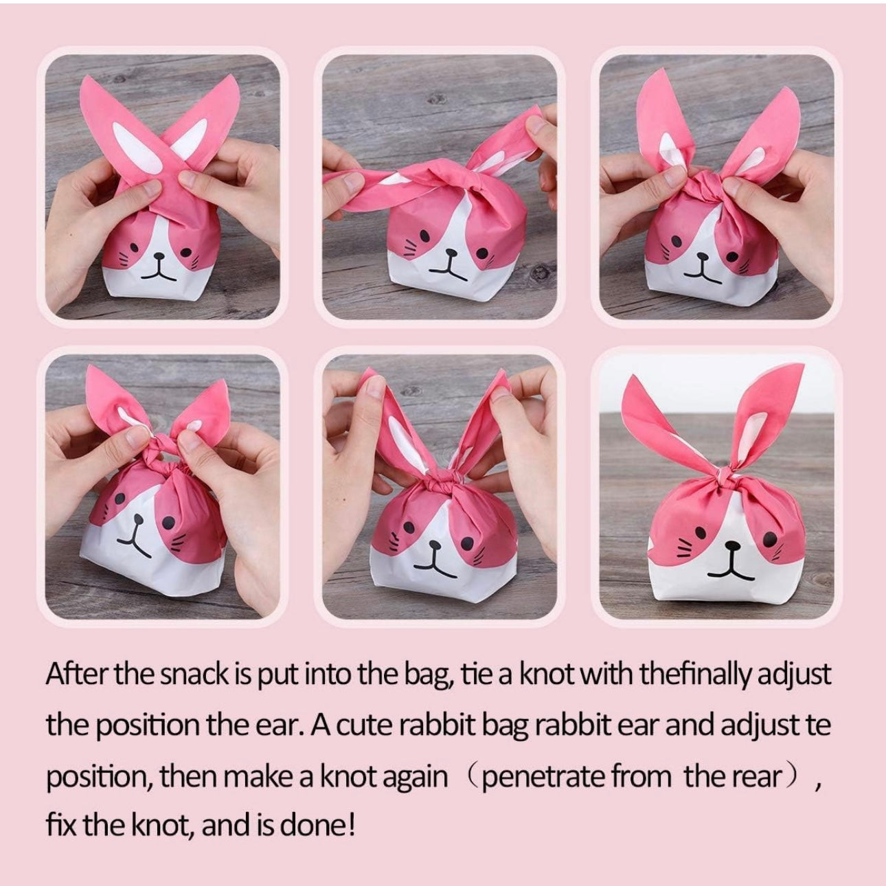 Bunny Poly Bags-S ( Pack of 6)