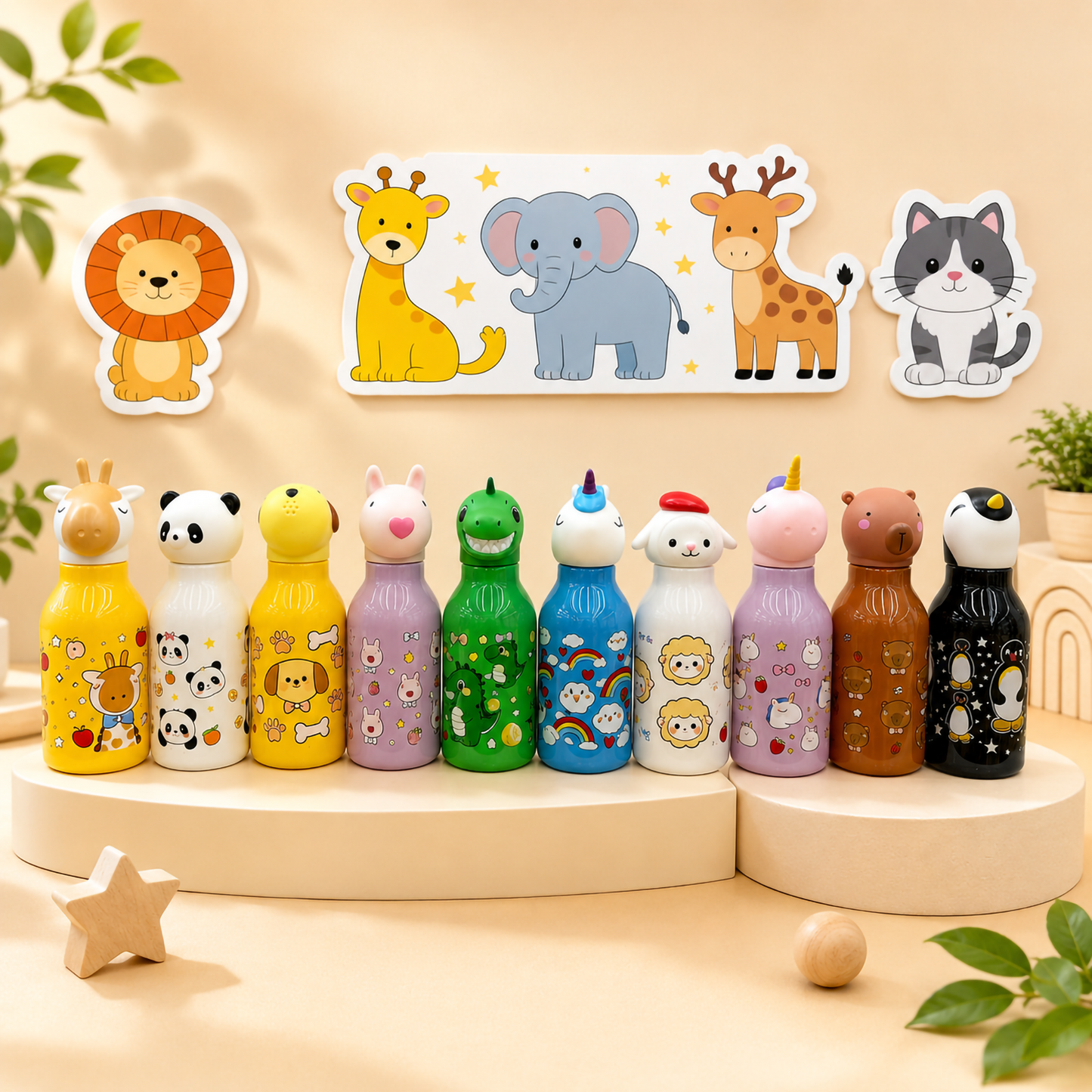 Animal Plastic BPA Free Bottles