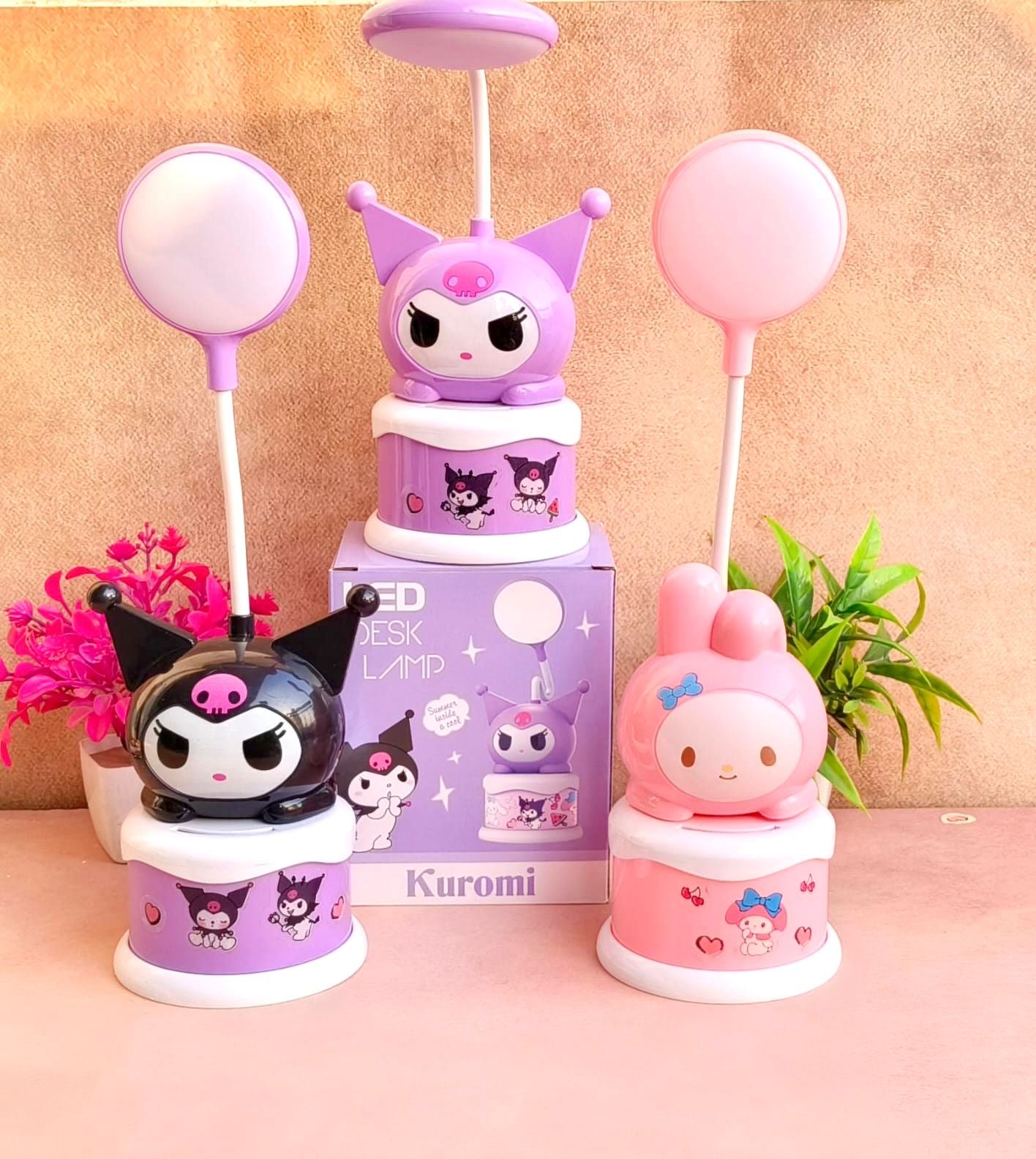 Sanrio Table Lamp With Coin Box 3 Step Brightness || Stickers || 395-1