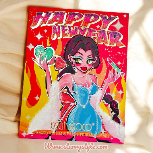 COCO-B Complete Makeup Palette| Two Folding Layers| 73 Colours Makeup Palette