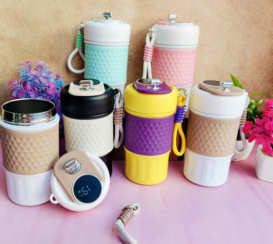 450 ML INSULATED COFFEE MUG WITH TEMPERATURE & SLEEVES || 385-1 ||