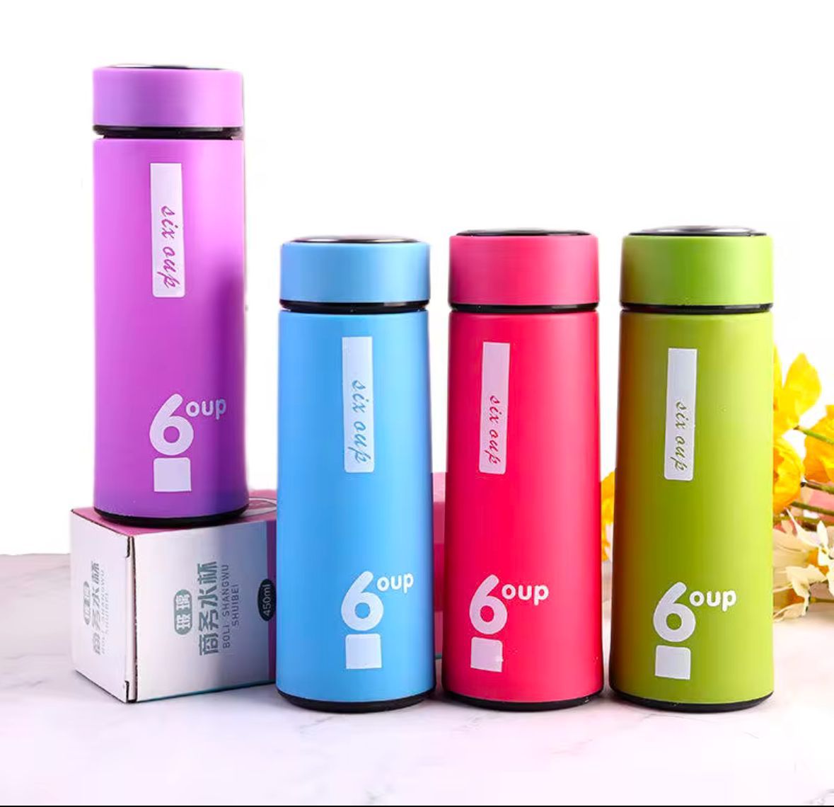 Colorful Glass Water Bottle