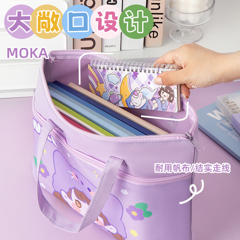 Cartoonistic Carry Bag With Zip Lock