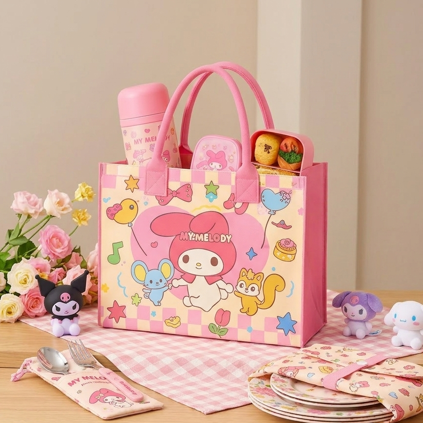 Cute Character Shopping Tote Bags